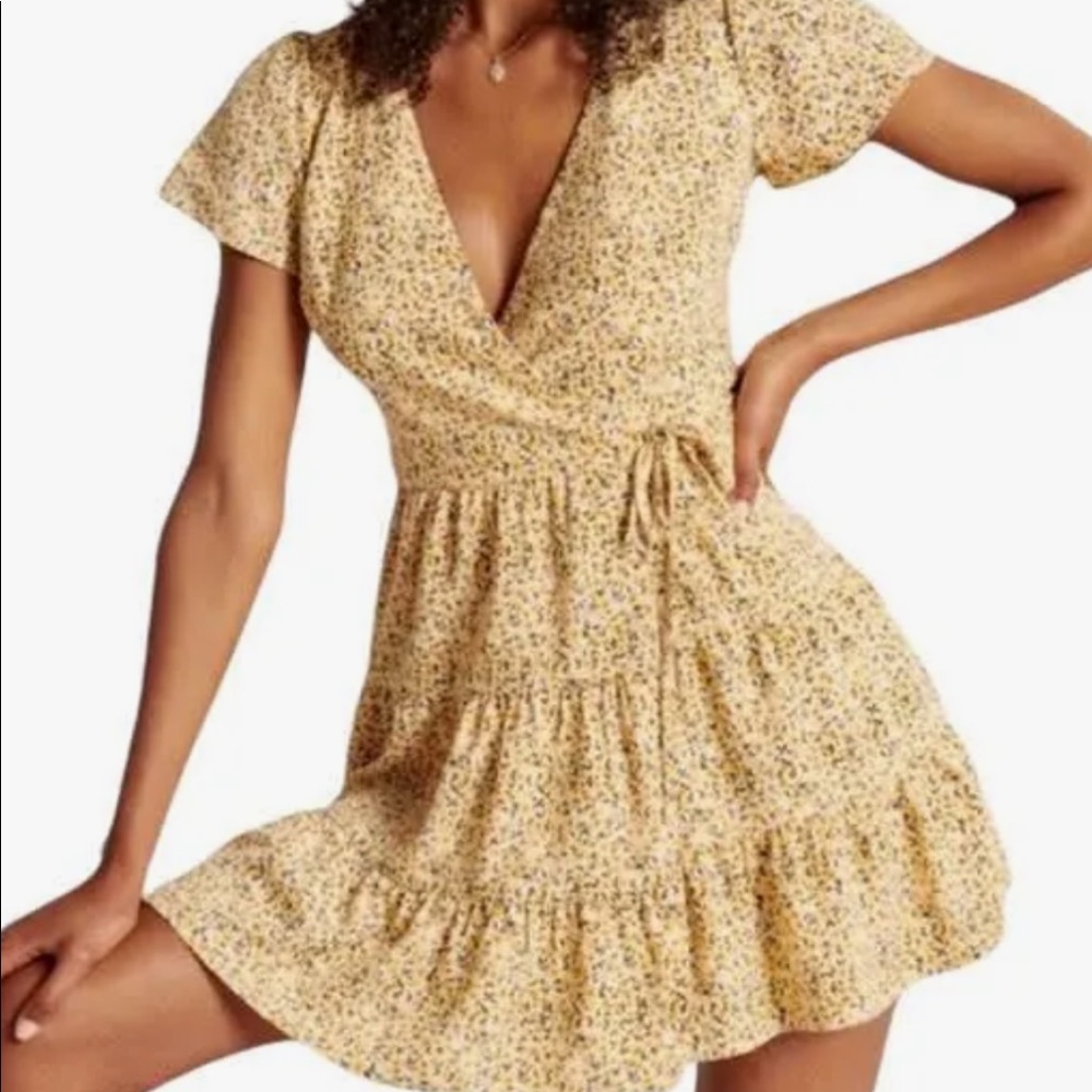 Abercrombie floral wrap sundress